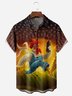 Rooster Chest Pocket Short Sleeve Casual Shirt