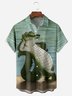 Crocodile Chest Pocket Short Sleeve Shirt