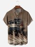 Monster Truck Chest Pocket Short Sleeve Casual Shirt