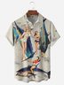 Beauty Fishing Chest Pocket Short Sleeve Hawaiian Shirt