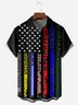 American Just Need Chest Pocket Short Sleeve Casual Shirt