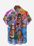 Pork Roll Guitar Music Chest Pocket Short Sleeve Shirt