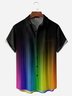 Rainbow Chest Pocket Short Sleeve Casual Shirt