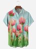 Tulip Chest Pocket Short Sleeve Hawaiian Shirt