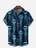 Jellyfish Chest Pocket Short Sleeve Hawaiian Shirt