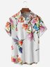 Floral Chest Pocket Short Sleeve Hawaiian Shirt