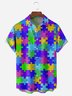 Puzzle Chest Pocket Short Sleeve Shirt