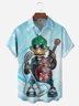 Music Guitar Chest Pocket Short Sleeve Shirt