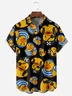 Hardaddy Duck Chest Pocket Short Sleeve Hawaiian Shirt