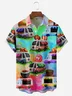 Food Truck Chest Pocket Short Sleeve Casual Shirt