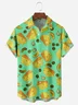 Cheese Chest Pocket Short Sleeve Casual Shirt