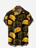 Cheese Chest Pocket Short Sleeve Casual Shirt
