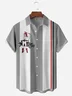 Vintage Belle Car Chest Pocket Short Sleeve Bowling Shirt