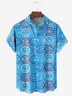 Smiling Face Chest Pocket Short Sleeve Casual Shirt