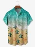 Sea Turtle Chest Pocket Short Sleeve Hawaiian Shirt