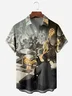 War On Chessboard Chest Pocket Short Sleeve Hawaiian Shirt