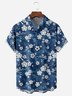 Cherry Blossom Chest Pocket Short Sleeve Casual Shirt