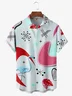 Mid Century Flamingo Chest Pocket Short Sleeve Hawaiian Shirt
