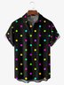 Polka Dots Chest Pocket Short Sleeve Casual Shirt