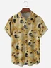 Fun Dog Chest Pocket Short Sleeve Casual Shirt