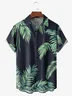 Palm Tree Chest Pocket Short Sleeve Hawaiian Shirt