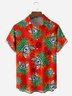 Funny Pattern Chest Pocket Short Sleeve Casual Shirt