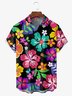 Floral Chest Pocket Short Sleeve Hawaiian Shirt