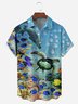 Sea Turtle Chest Pocket Short Sleeve Hawaiian Shirt