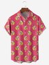 Christmas Duck Chest Pocket Short Sleeve Casual Shirt