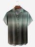 Gradient Pattern Chest Pocket Short Sleeve Shirt