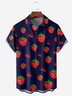 Strawberry Chest Pocket Short Sleeve Casual Shirt