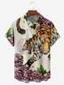 Tiger Chest Pocket Short Sleeve Hawaiian Shirt