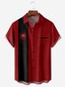 Halloween Spider Chest Pocket Short Sleeve Bowling Shirt