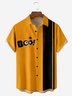 Halloween Chest Pocket Short Sleeve Bowling Shirt