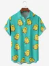 Funny Duck Chest Pocket Short Sleeve Hawaiian Shirt