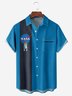 NASA Rocket Chest Pocket Short Sleeve Bowling Shirt