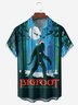 Christmas Chest Pocket Short Sleeve Casual Shirt