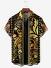 Luxury Baroque Chest Pocket Short Sleeve Bowling Shirt