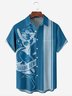 Mermaid Chest Pocket Short Sleeve Bowling Shirt