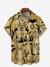 Halloween Devil Chest Pocket Short Sleeve Hawaiian Shirt