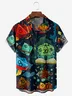 Game Dice Chest Pocket Short Sleeve Casual Shirt