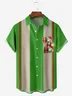 Christmas Chest Pocket Short Sleeve Bowling Shirt