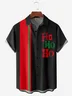 Christmas Chest Pocket Short Sleeve Bowling Shirt