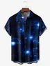 Music Notes Chest Pocket Short Sleeve Casual Shirt
