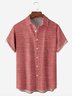 Ombre Texture Chest Pocket Short Sleeves Casual Shirt