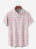 Christmas Fair Isle Chest Pocket Short Sleeve Casual Shirt