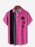 Coconut Tree Chest Pocket Short Sleeve Bowling Shirt