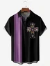 Rock Skull Chest Pocket Short Sleeve Bowling Shirt