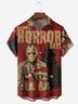 Christmas Chest Pocket Short Sleeve Casual Shirt