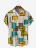 Geometric Chest Pocket Short Sleeve Shirt
